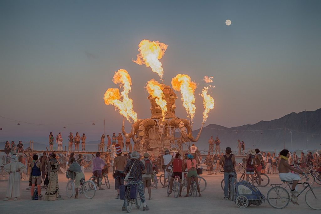 Climate protesters and police clash outside Burning Man festival The