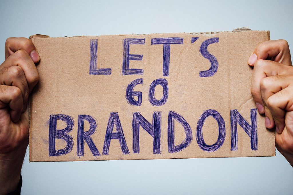 Michigan school district bans “Let's Go Brandon” sweatshirts, provoking  First Amendment legal challenge from students' mother
